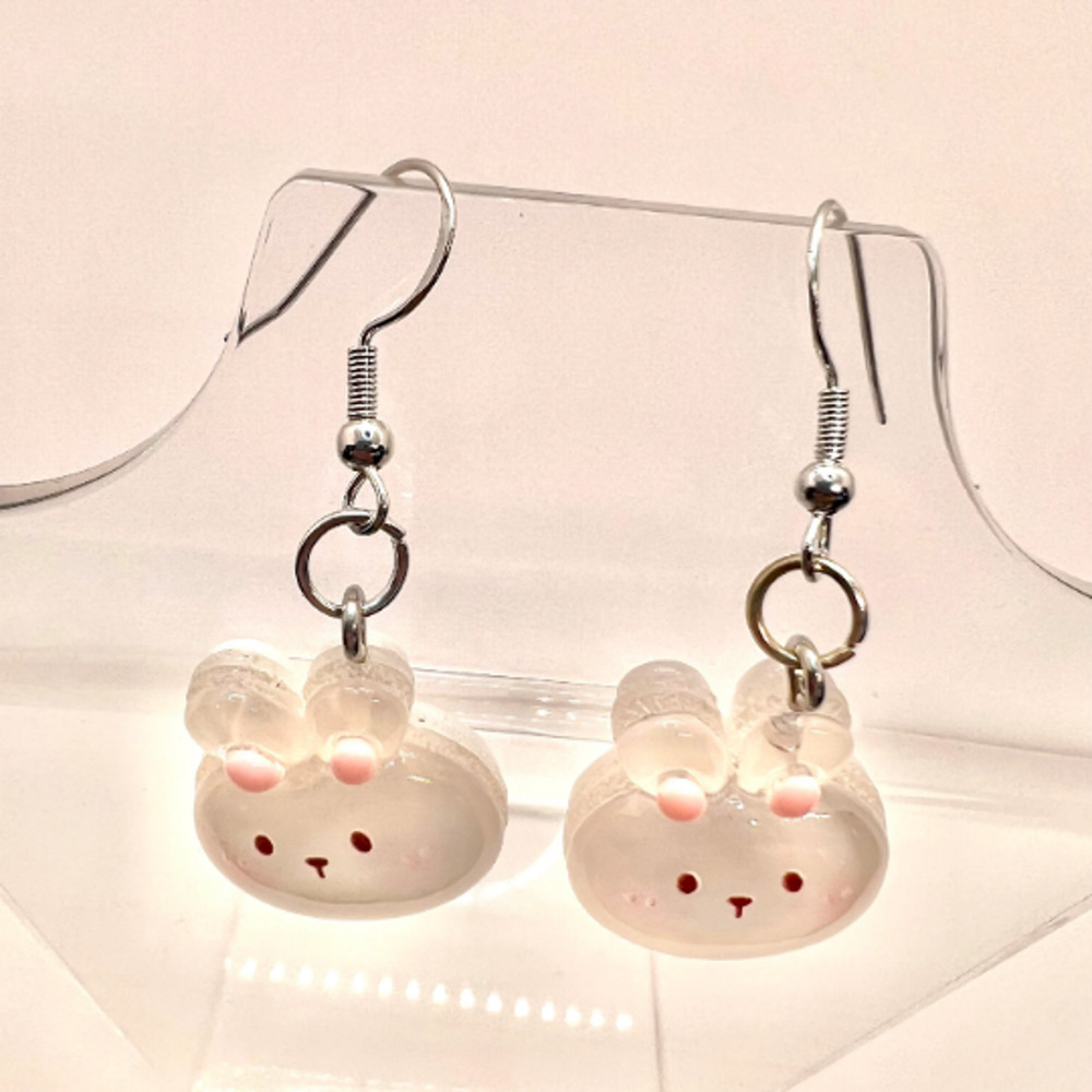 Bunny Rabbit Earrings - Easter Earrings - Farm Earrings - Animal Earrings - Picture 6 of 9